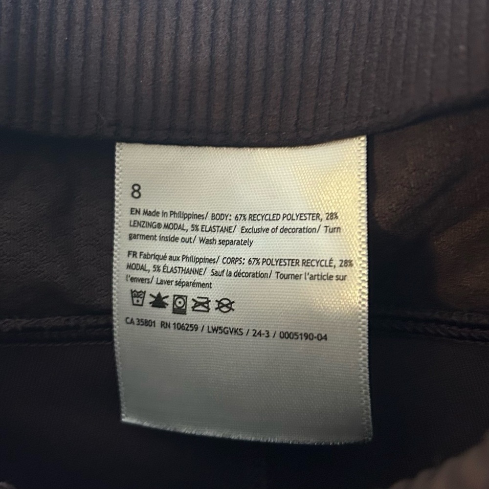 Lululemon Ribbed Softstreme Flared Pant *Regular- Espresso/ Size 8 - Picture 10 of 11